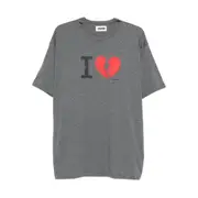 [Magliano] Magliano Broken-heart Graphic T-shirt S GREY