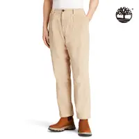 在飛比找PChome24h購物優惠-Timberland 男款米色有機棉復古燈芯絨卡其褲|A24