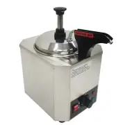 2L Sauce Warmer Dispenser Pump Type Chocolate Jam Warmer Single Pot