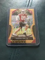 KADEN SMITH 2019 Prizm Football #369 Gold Lazer Parallel Refractor Rookie Card