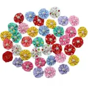 100pcs Dog Hair Bow Pearl Floret Round Pet Grooming Supplies Fashion Accessories