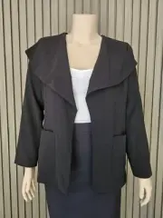 Millers Ladies Long Sleeve Waterfall Jacket sizes 14 16 18 Colour Black