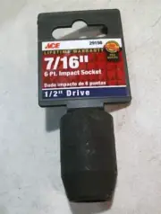 Ace 29156 7/16" 6 Pt. Impact Socket 1/2" Drive FREE SHIPPING