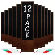 12 Pcs Chalkboard Beer Tap Handle with 12 Pcs Erasable Pens Black Walnut Wood...