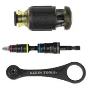 Klein Flip Socket, Mini Ratchet & Multi Bit Driver 3pc Set 85515HD - in stock