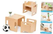 Montessori Weaning Table and Chair Set,Kids Activity Table and Chair Set with