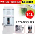 Water Purifier Filter Bottle 8 Stage Ceramic Benchtop Dispenser Carbon Mineral