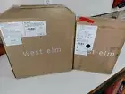 New West Elm Sculptural Pendant 9618666 Clear Glass Globe Shade 9630794 Fixture