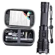 Flashlights High Lumens Rechargeable - 990000 Lumen Led Rechargeable Black