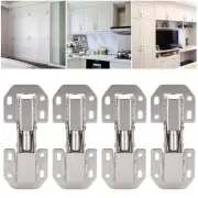 JY 4Set Cabinet Hinges Bridge Shaped Door Hinge Kit For Cupboard Closet