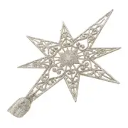 Eight Pointed Star Tree Topper Christmas with Lights Decoration