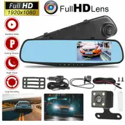 4.3" 1080P Dual Lens Car Auto DVR Dash Cam Video Camera Recorder Rearview Mirror