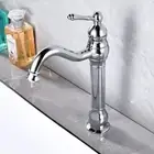 Brass Chrome Basin Mixer Sink Faucet Bathroom Taps Deck 360°Swivel Spout