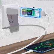 U96 USB Tester Voltage Current Power Temperature Testing Charger Tester Blue Cas