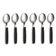 VICTORINOX BLACK TABLE SPOON SET 6 Spoons Cutlery Table Dinner SET 6