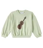 [Mini Rodini] Mini Rodini Violin cotton jersey sweatshirt Y 8/9 green