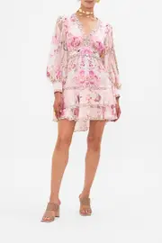 BUTTON FRONT FRILL DRESS FRESCO FAIRYTALE