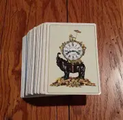 Collectible Antique Clocks Cards Set of 100 Complete Cards. Mint Condition.