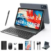 Android14 tablet 2025 Latest 10 inch 128GB ROM+14GB RAM+1TB Expand Octa-Core ...