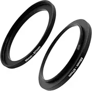 58mm-67mm Step Up Ring(58mm Lens to 67mm Filter, Hood,Lens Converter and Other Accessories) (2 Packs), Fire Rock 58-67 Aerometal Camera Lens Filter Adapter Ring