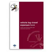 Zions Small Business Essentials Vehicle Log and Travel Expenses Book A5 64 Pages
