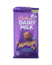 Cadbury Dairy Milk Chocolate with Mini Eggs Bar, 200g/7oz