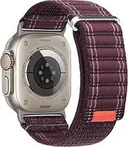Sport Nylon Bands for Apple Watch Band 42mm 44mm 45mm 49mm, Soft Adjustable Stretchy Ocean Woven Replacement Straps Women Men for iWatch Ultra 2/Series 10/9/8/7/6/5/4/3/2/1/SE