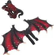 COLLBATH 1 Set Devil Wing and Mask Costume Set for Adults Halloween Cosplay Accessories Straps for Secure Fit for Parties Masquerades and Festivals
