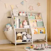 HAVLOTII Kids Bookshelf and Toy Organizer, 3 Tier Bookshelf for Kids, Montess...