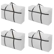 riin 4x Large Home Storage Bag Waterproof Clothes Quilt Organizer for Moving House Luggage Xmas Christmas Tree Model#180 Grey