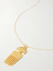 [Alighieri] Alighieri - The Vanity Comb Recycled Gold-plated Necklace - One size One size Gold