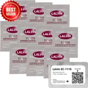 Lalvin EC-1118 Wine Yeast 10-Pack Champagne Yeast for Wine, Cider, Mead, Kombuch