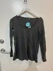 KOOKAI LONG SLEEVE OLIVIA TOP GREY BNWT SZ 2 ORGANIC COTTON (D58