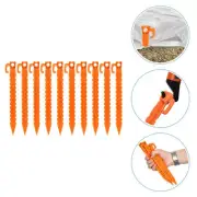 10Pcs Tent Spikes Ground Stakes Plastic Tent Stakes Plastic Tent Nails