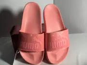 NEW Puma Women's Leadcat Glitter Slide Sandals, size 7.5