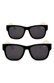 KidRaq Set of 2 Hollywood Star Square Sunglasses in Dark Knight at Nordstrom One Size
