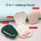 Makeup Brush Mirror Compact Storage Shell Handheld Mirror Case Convenient