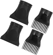 Generic 4Pcs Hair Dryer Diffuser Attachment Blow Dryer Nozzle for Precise Styling Compatible with Hair Dryer Brands Comb Diffuser Nozzle for All Hair Types