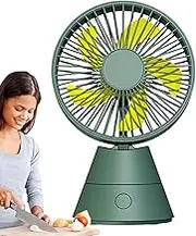 Desk Fans Small Quiet, Usb Charging Compact Portable Fans, Wide-angle Adjustable Hot Weather Supplies for Bedroom Camping Table Picnic Living Room
