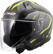 LS2 OF603 Infinity II Carbon Urus Jet Helmet, carbon-yellow, Size XS for Men Carbon Yellow
