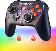 NBCP Wireless Switch Controller for Nintendo Switch/Lite/OLED Controller, Switch Controller with Mouse Touch on Back Buttons, Extra Switch Pro Controller with Wake, Programmable, Turbo Function