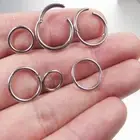 1 Piece Surgical Steel Hinged Septum Clicker Segment Hoop Thin Nose Ring Lip Ear