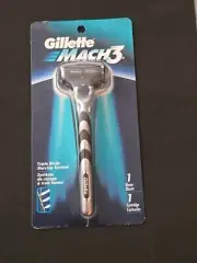 Original - Gillette MACH3 - Razor Handle With 1 Cartridge -New & Sealed NOS BAM