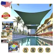 Rectangle Green Sun Shade Sail 10' X 14' - Ultimate UV Protection for Outdoors