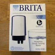 Brita Chrome Filter Faucet Mount Replacement Filter -New In Box
