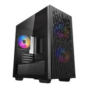 Deepcool Matrexx 40 3FS Micro-ATX Tempered Glass Gaming Case - Black [DP-MATX-MATREXX40-3FS]