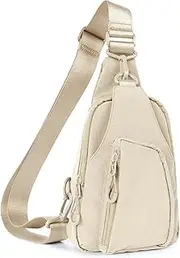 [ASLABCREW] Daily Sling Bag, Crossbody Daypack Chest Bag with Adjustable Straps Lightweight Small Backpack