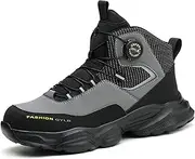 [ZHENSI] Steel Toe Cap Boots for Men Safety Trainers Lightweight Comfortable Non Slip Resistant Industrial Work Shoes