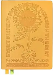 Passion Planner Weekly 2025-2026 Mid-Year Sunday Goal-Oriented Agenda, 52-Week Appointment Calendar, Reflection Journal (Sunflower Yellow, Medium 6.9" x 9.8")