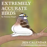 ✅滿99元出貨 2024 CALENDAR OF EXTREMELY ACCURATE BIRDS 鳥類日歷后院插圖 時